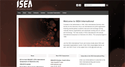 Desktop Screenshot of isea-web.org