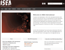 Tablet Screenshot of isea-web.org